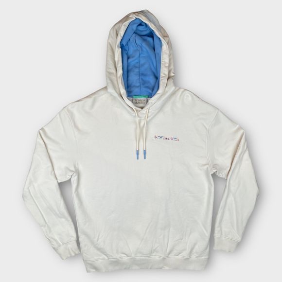 Scotch & Soda Other - NWOT Scotch & Soda Mens Pullover Logo Hoodie Sweatshirt Sweater Size L (DEFECT)